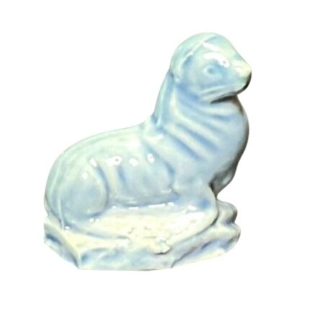 Wade Whimsies Sea Lion Seal Red Rose Tea Co Retired 1980s Porcelain Figurine